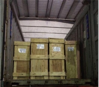 Closed Plywood Crate Loading